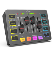 Mixer Audio FIFINE SC3 – XLR, RGB, 48V Phantom, Gaming, Streaming & Podcast