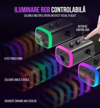 Microfon Profesional FIFINE AM8 – Gaming, Podcasting, Streaming, USB & XLR, Iluminare RGB